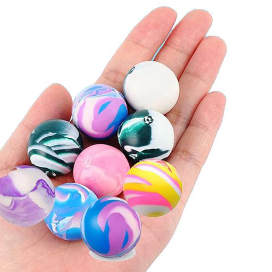 10 szt. Różne kolory 25/30 mm Gumowe Piłeczki Odbijające do Automatu z Piłeczkami