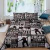 Skateboard Bettbezug Set Doppelgröße für Jungen Teenager Extremsport Bettwäsche Set Jugend Bettdeckenbezug Graffiti Stil Bettbezug