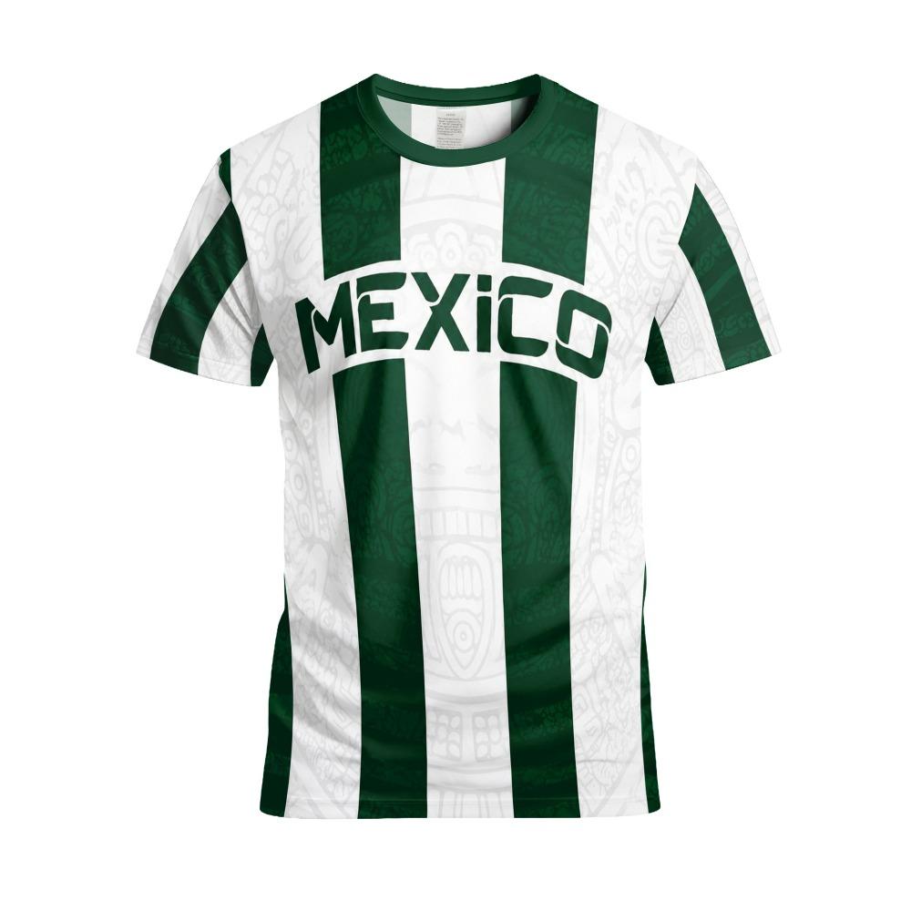 Men's Mexico Football Soccer with A Crew Neck Training Uniform Sports Jerseys Breathable Quick-dry T-shirt Family Kids Tees