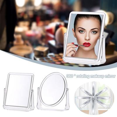 With Stand Dressing Mirror 360° Rotating Beauty Mirror Fashion Cosmetic Mirror