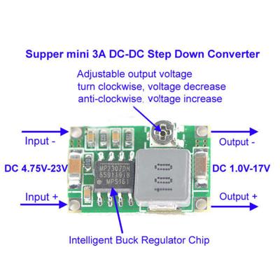 Module d'alimentation régulateur de tension abaisseur réglable DC-DC 3,3 V 5 V 9 V 12 V 3 A