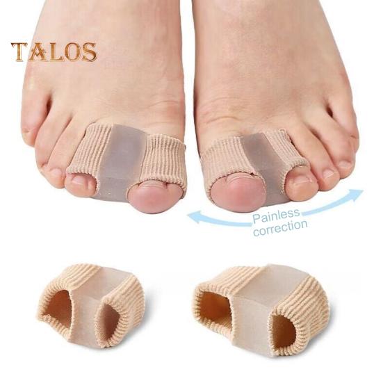 Zehenglätter, rutschfester Zehentrenner mit Doppelring für überlappende Zehen und Hallux Valgus, lindert Fußschmerzen, orthopädischer Ballenzehen-Korrektor für den ganzen Tag