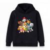 Kids Boys Girls Cartoon Printed Hoodie Cute Puppy Pattern Casual Pullover Sweatshirt For Children Daily Wear