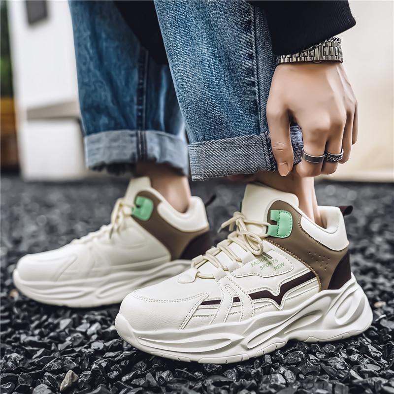 Men's New Outdoor Sports Running Shoes Fashionable Thick-soled Dad Shoes