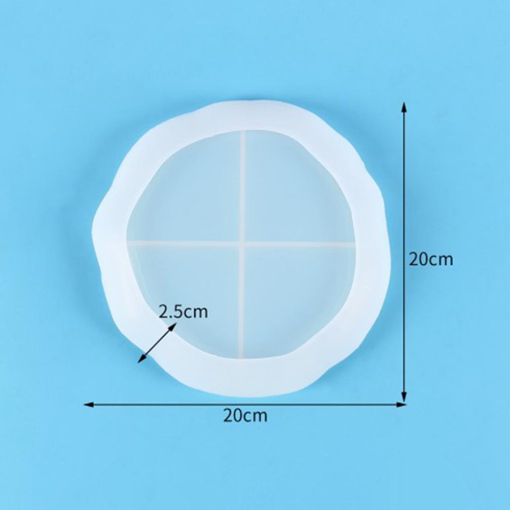 Multifunction Crystal Epoxy Resin Storage Plate Mold for Diy Handmade Fruit Tray