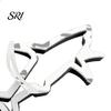 Electric Vehicle Decal Zinc Alloy Shark Car Sticker 3D Hollow Out Animal Non-fading for Side Creative Badge Motorcycle Vehicles Easy Stick