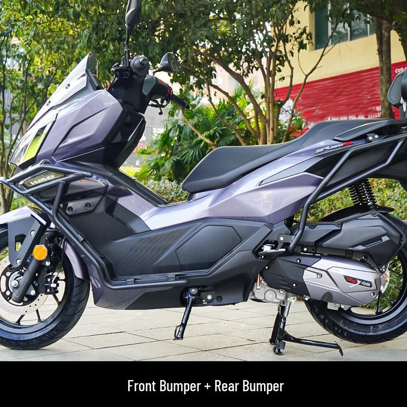 Stepless SR150R Bumper Bars with Exhaust Protection & Comfort Backrest Modification