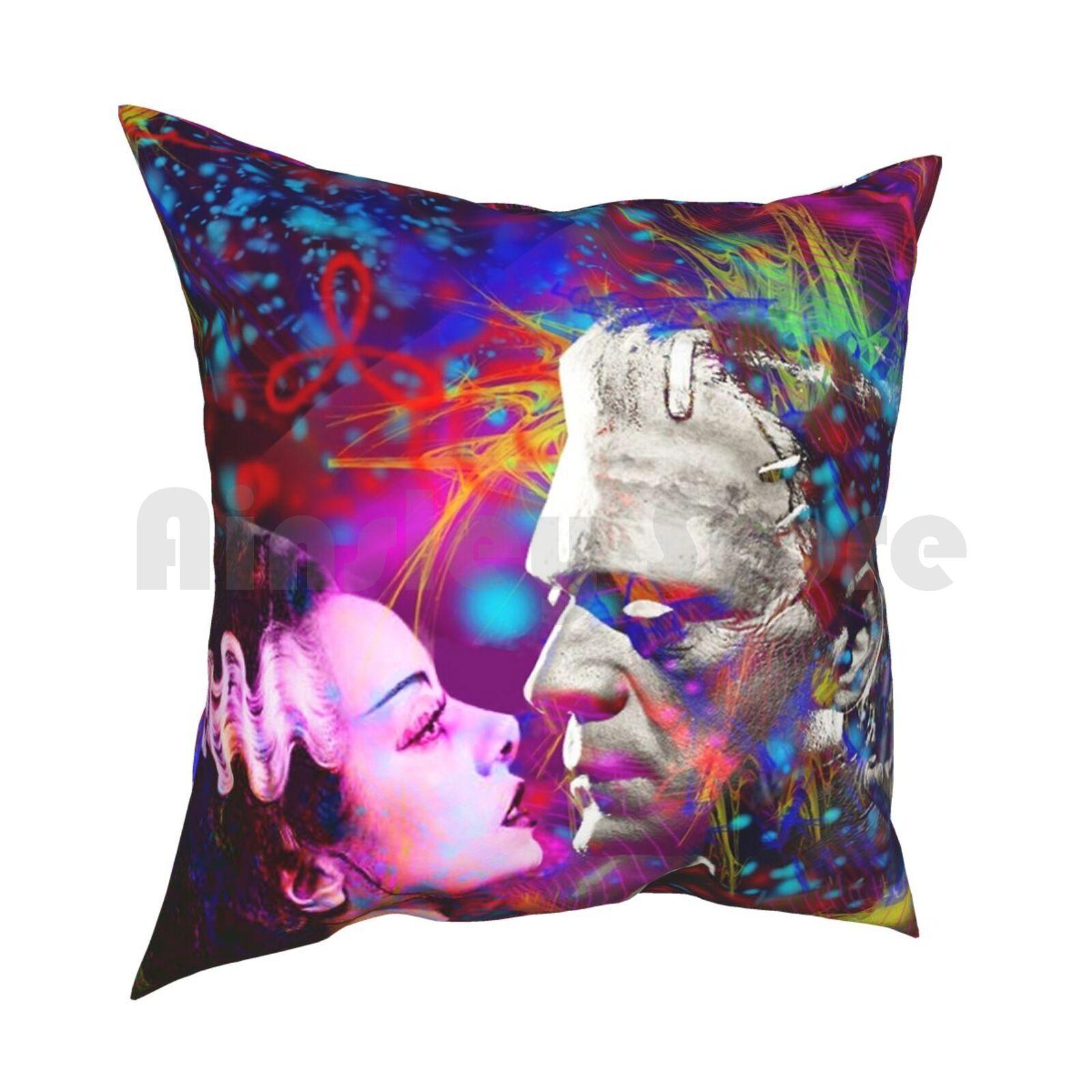 Frankensteins Bride Pillow Case Printed Home Soft Throw Pillow Culture Trendy Abstract Hippy Hipster Spring Summer 30cmx30cm