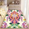 Floral Pattern Living Room Carpet with Vibrant Colors and Exotic Style Suitable for Use As an Anti-slip for Living Room Bedroom Sofas
