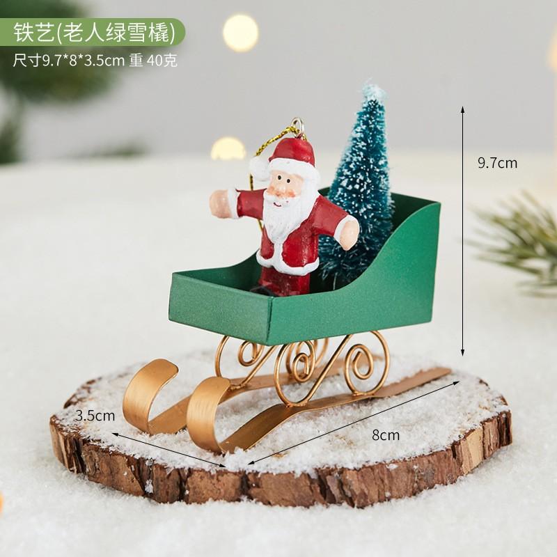 New Christmas Wrought Iron Decorative Cabin Mailbox Indoor And Outdoor Decorations, Bar, Shopping Mall Window Ornaments