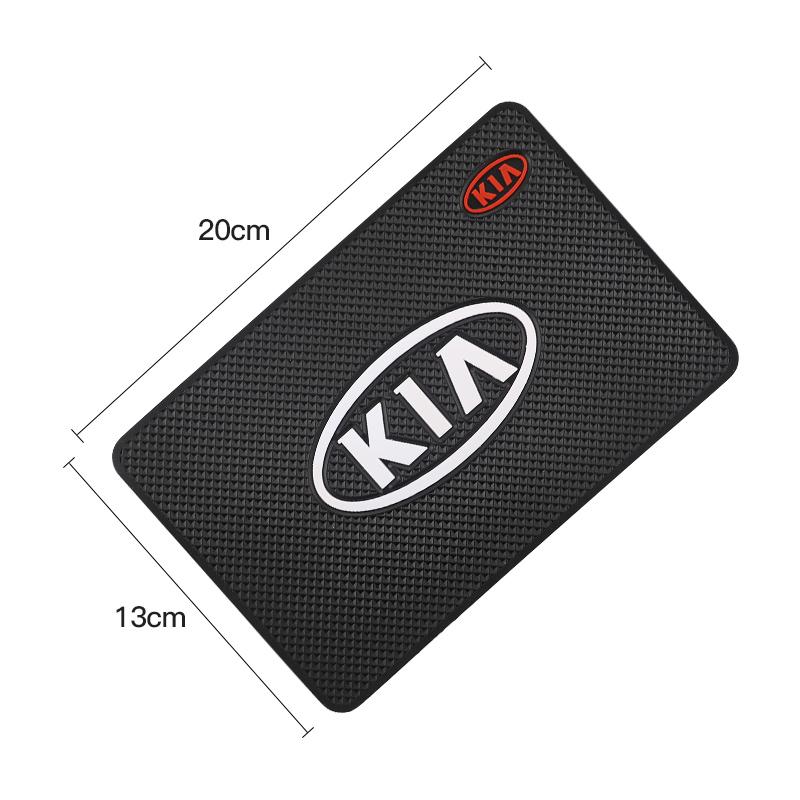 NCTV2 1Pcs PVC Car Dashboard Anti Slip Mat Silicone Pad For KIA Rio 4 Ev3 ev6 Niro Stonic Sportage GT-Line Ceed Picanto Forte Sorento