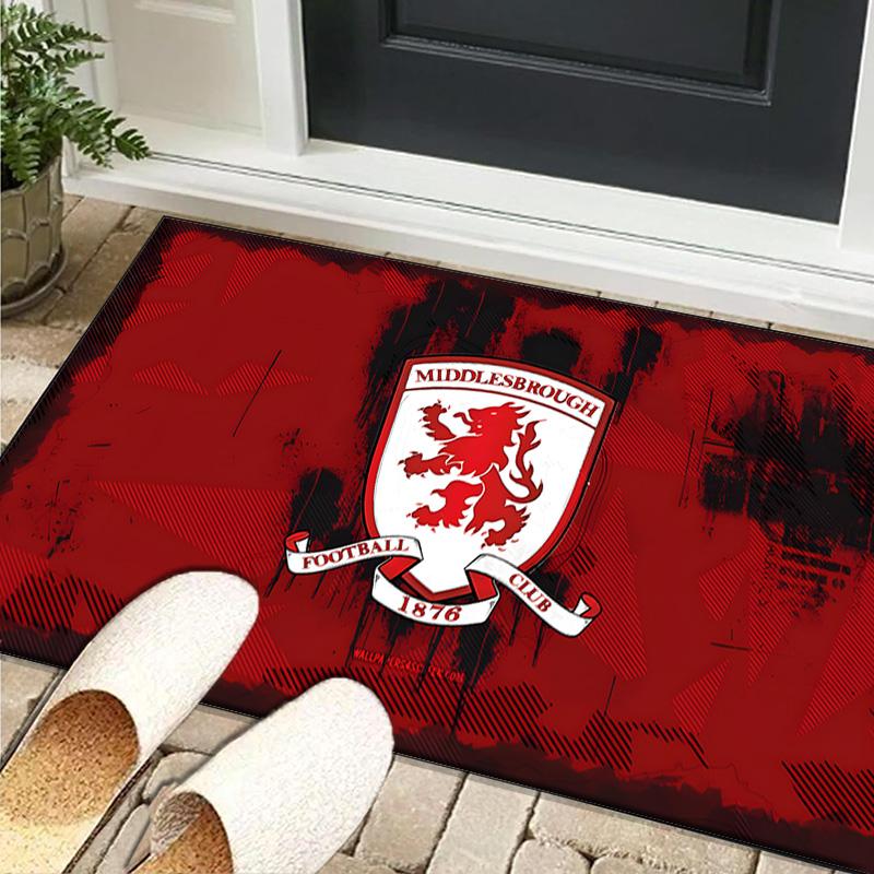 1PC rug Middlesbrough Football Club Crest Carpet, Chair Rug,Area Rug for Office Bedroom living rooms bedroom, Doormat decor Christmas fan gifts