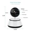 White Wireless camera Indoor WiFi camera Baby Monitor WiFi network camera Home monitor Home Security Roulette Night Vision White