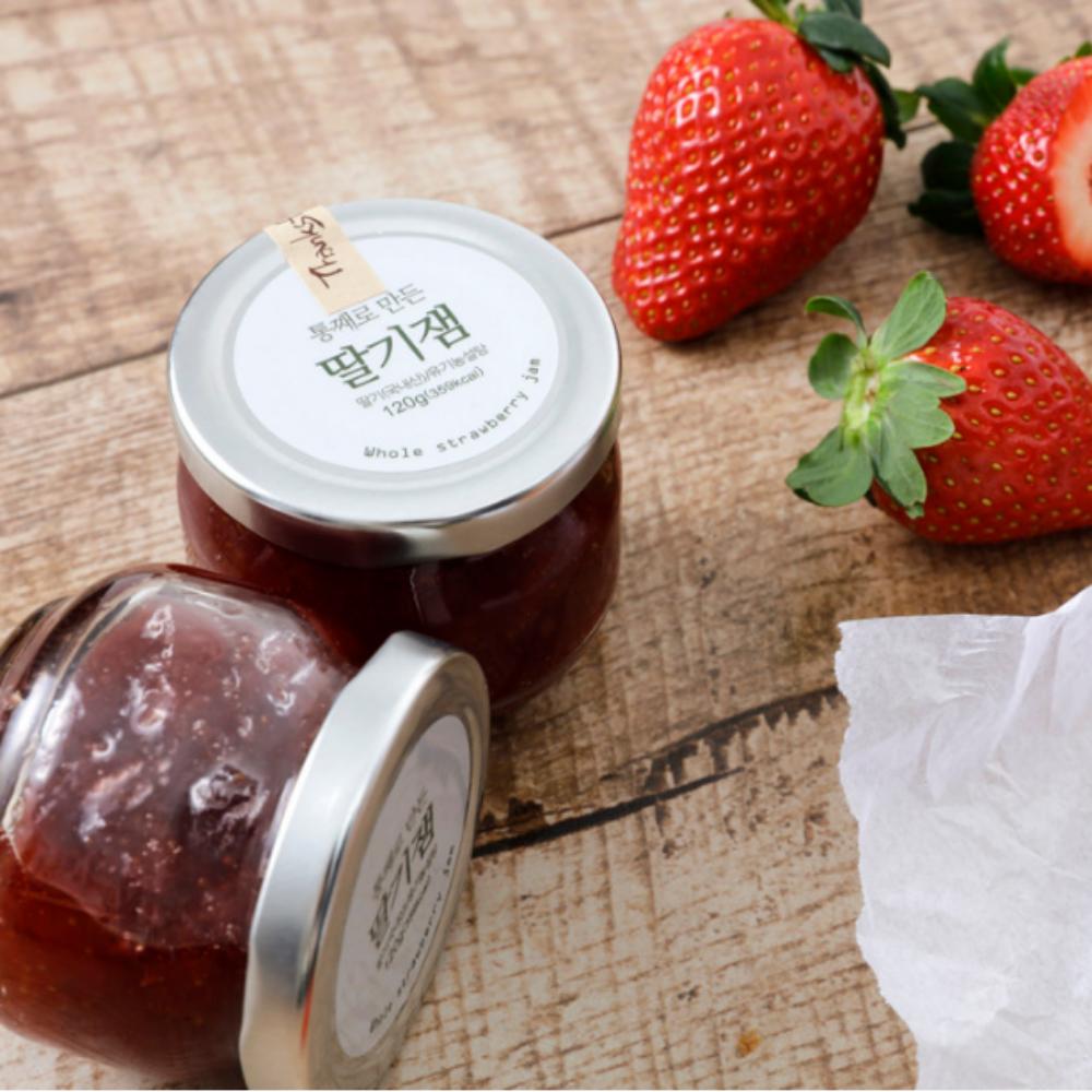 Danke Farm Hausgemachte Marmelade_Ganze Erdbeeren (120g)