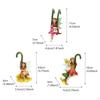 3Pcs Fairy Flower Pot Huggers Flying Angel Sculptures Hanging Statue Landscaping Outdoor