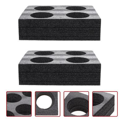 2Pcs Foam Cup Holder Tray Drink Carrier Beverage Cup Carrier Tray Multiple Holes Coffee Milk Tea Takeout Holder