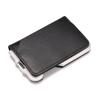 RFID Anti-Magnetic Men's Leather Metal Card Bag Multifunctional Aluminum Alloy Bank Credit Card Holder Wallet