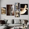 Renaissance Figure Black and White Sculpture Art Canvas Paintings Posters and Prints Wall Art Pictures Living Room Home Decor
