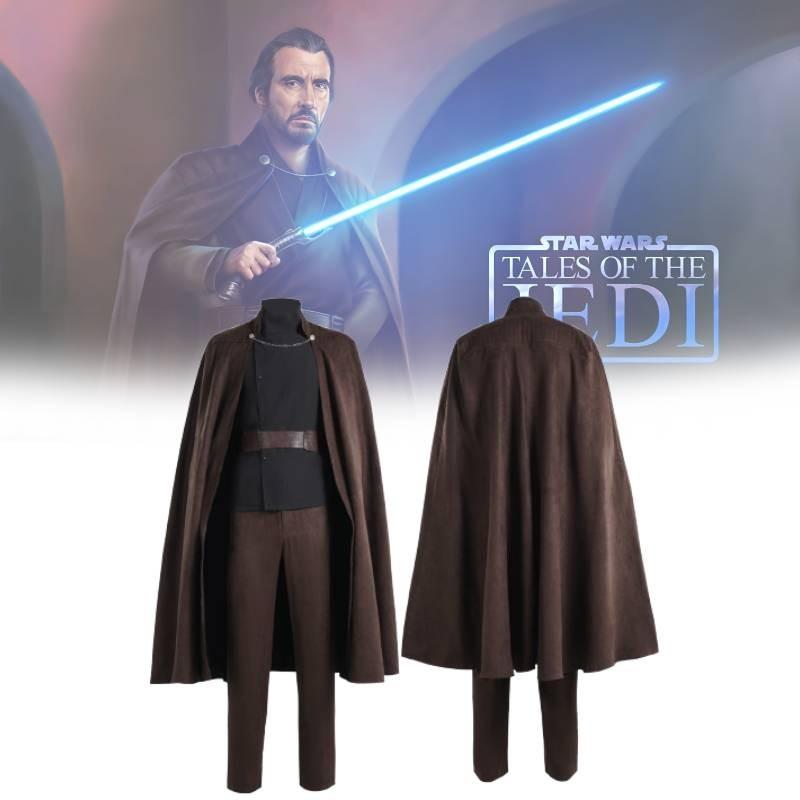 Kostium Cosplay Premium Czarny Hrabia Dooku Do Odgrywania Roli Postaci Filmowej Star Wars