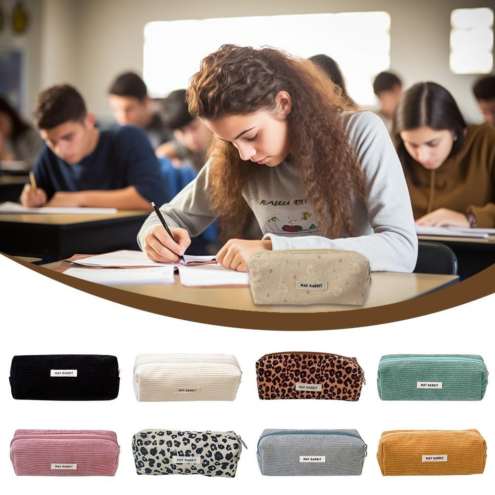 Multifunctional Pen Bag Large Capacity Makeup Bag Portable Stationery Organizer  Student