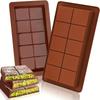 3PCS Chocolate Silicone Mold, Rectangular Baking Tool, Grid Pattern Mold, Silicone Baking Mold.