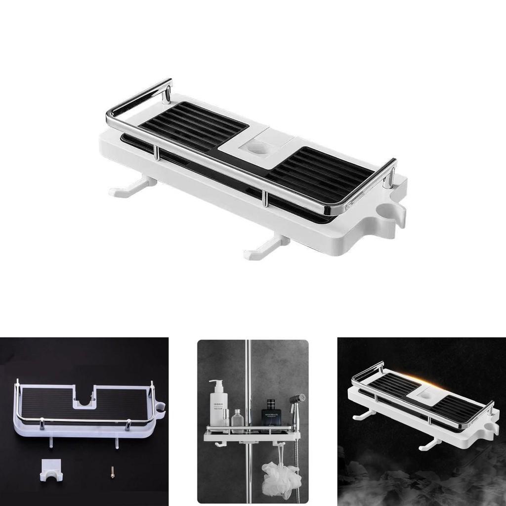Included Bathroom Shower Shelf With For Easy Storage In Home Bathrooms