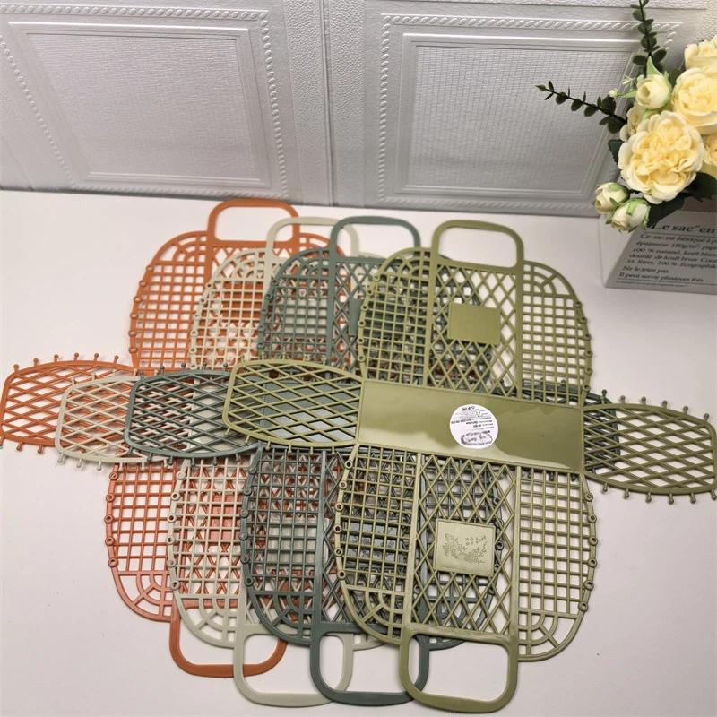 Plastic Bath Storage Basket Portable Hollow Out Quick Dry Bathroom Organizer for Home College Dorm Gym Shopping Use
