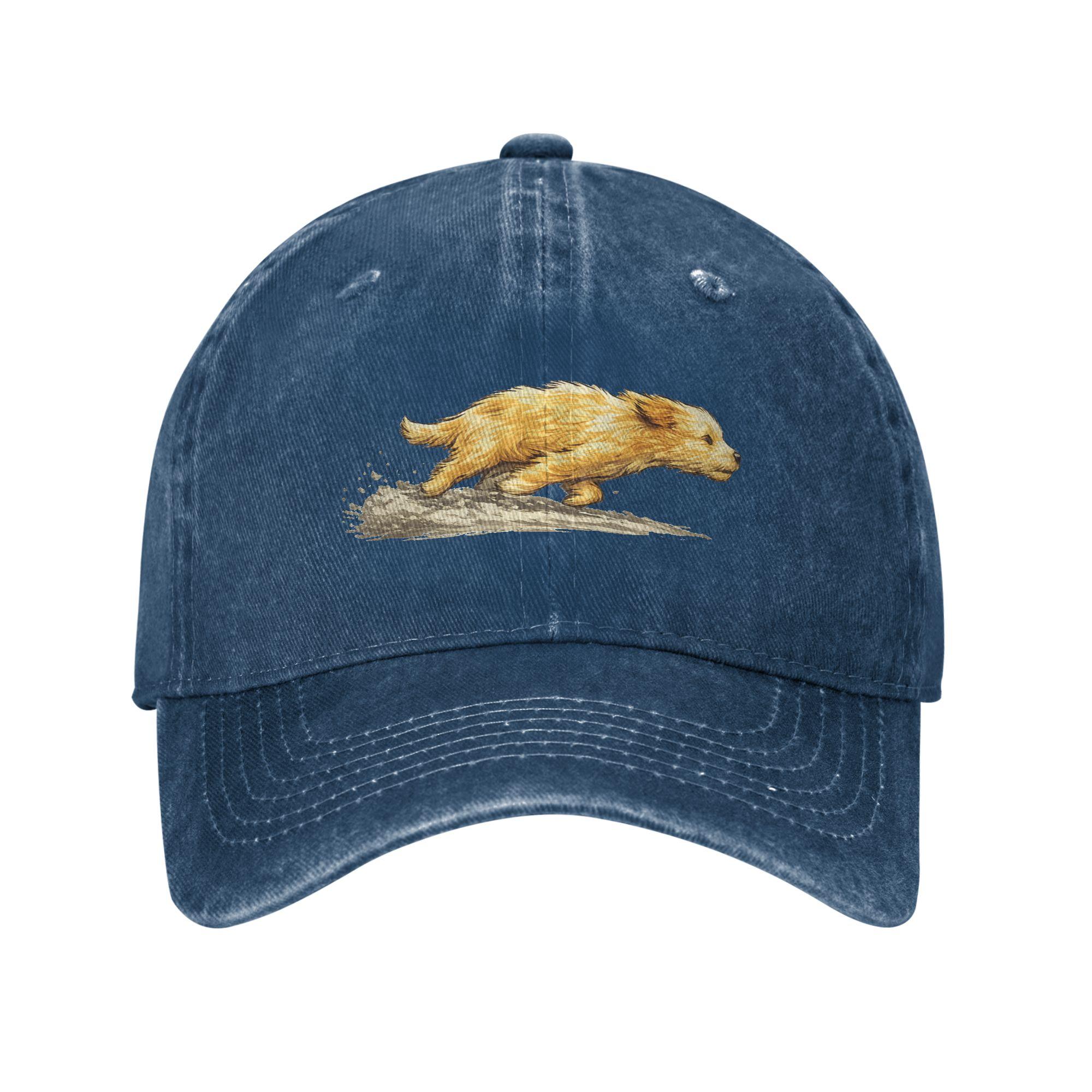 

Cute Dog Running Dog Art Print Running Dog Casual Baseball Cap Kpop Rock Hats Summer High Quality Couple Women Snapback Cap One Size темно-синього кольору