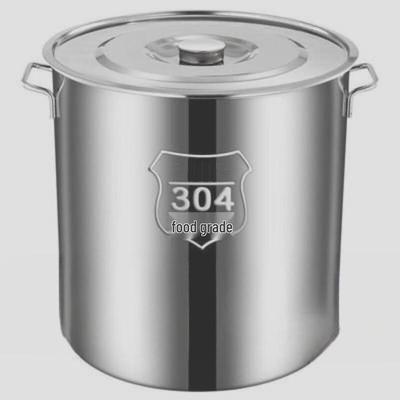 USAN HOME 304 Stainless Steel Extra Thick Soup Pot with Lid (49L)