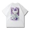 The Anime Dragon Ball Collaboration Black Goku Shortsleeved Tshirt for Men and Women in Loose Black and White for Summer