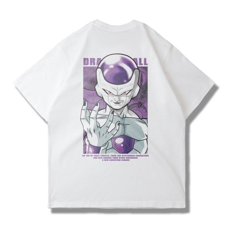 

The Anime Dragon Ball Collaboration Black Goku Shortsleeved Tshirt for Men and Women in Loose Black and White for Summer 3XL