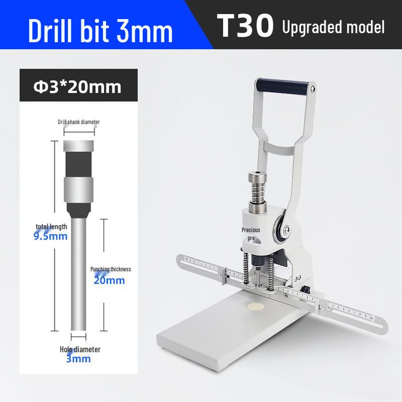 BaoYu T30 Manual Single Hole Puncher for Tags & Vouchers