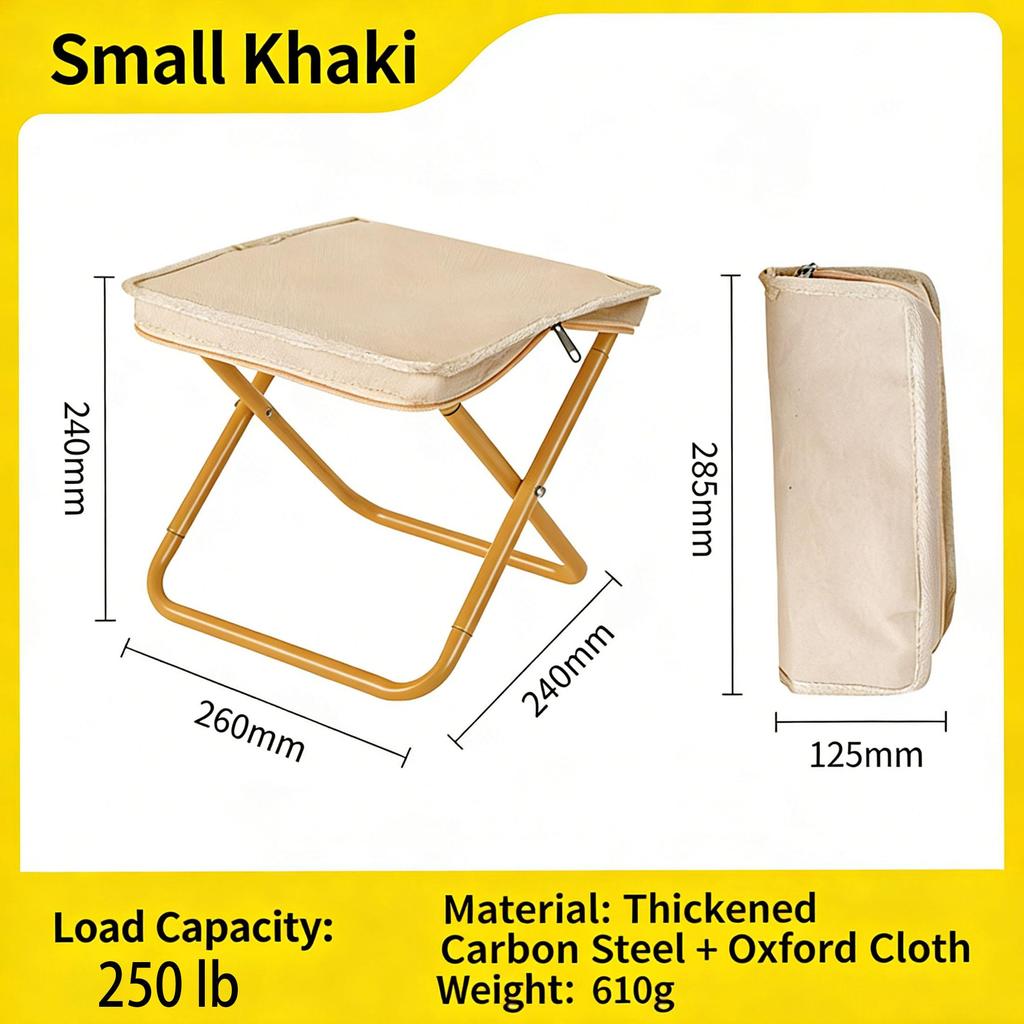 Portable Folding Fishing Stool Lightweight Aluminum Alloy Outdoor Camping Chair for Outdoor Travel Hiking Picnic Camping Fishing Seat Activities
