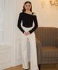 Salon De Yon Wide Denim Pants_ White