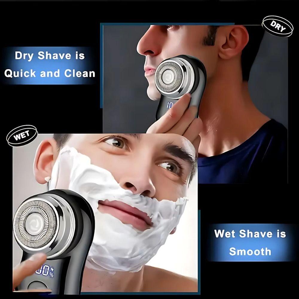 Cordless Mini Electric Shaver USB Rechargeable Men's Beard Trimmer for Face Body
