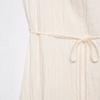Summer New Fashion Temperament Lace Pleated Effect Midi Vacation Dress