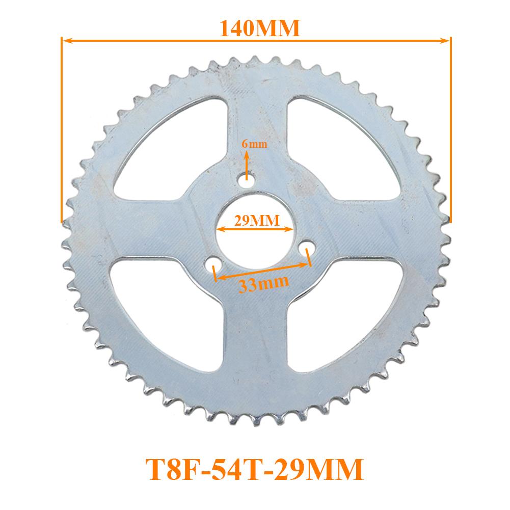 49cc Mini Pocket Bike 108 Links Chain 54T Rear Sprocket & T8F 14T Front Sprocket Pinion Gear For Mini Pocket Motorcycle Kart ATV