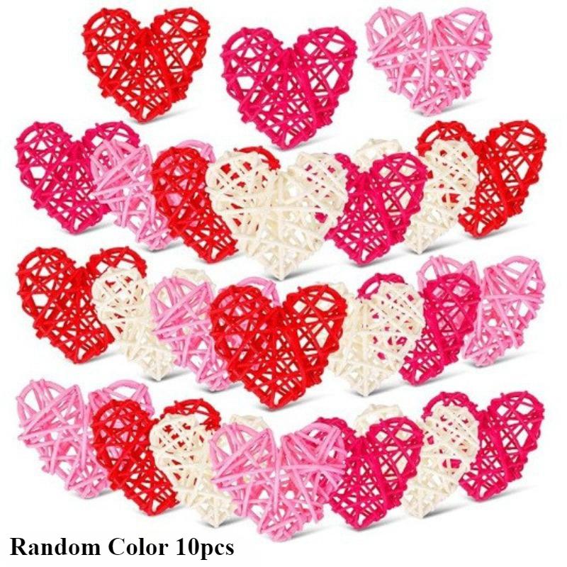 

Valentine s Day Heart-shaped Rattan Ball Decoration, Vase and Bowl Filling, Decoration for Props, Window Decoration, Decor