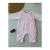 Dnzc Romantic Elephant Embroidered Ružový Fancy Dievčenský overal