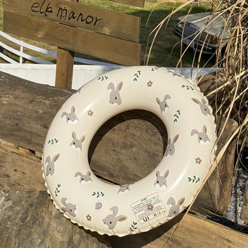 Bath War Retro Little Rabbit Underarm Swim Ring