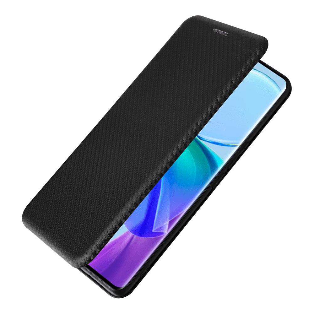 VIVO V29 Lite Multi-card Carbon Fiber Phone Case: Neutral Flip Protective Cover