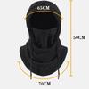 Balaclava d'hiver Capuche en tricot Unisexe Masque chaud coupe-vent avec cordon de serrage Casque de moto pour le ski et le froid Bonnet chaud en tricot