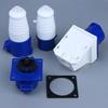 Easy Install 220V 16A 3 Pin Industrial Waterproof Plug Socket Durable Power Connector for Caravan Trailer Motorhome