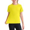 Kids' Quick-Dry Tee - Solid Color Sport T-Shirt