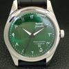 HAND-WINDING VINTAGE HMT JANATA INDIAN MENS ARABIC GREEN DIAL WATCH a441005-4 HT-a441005