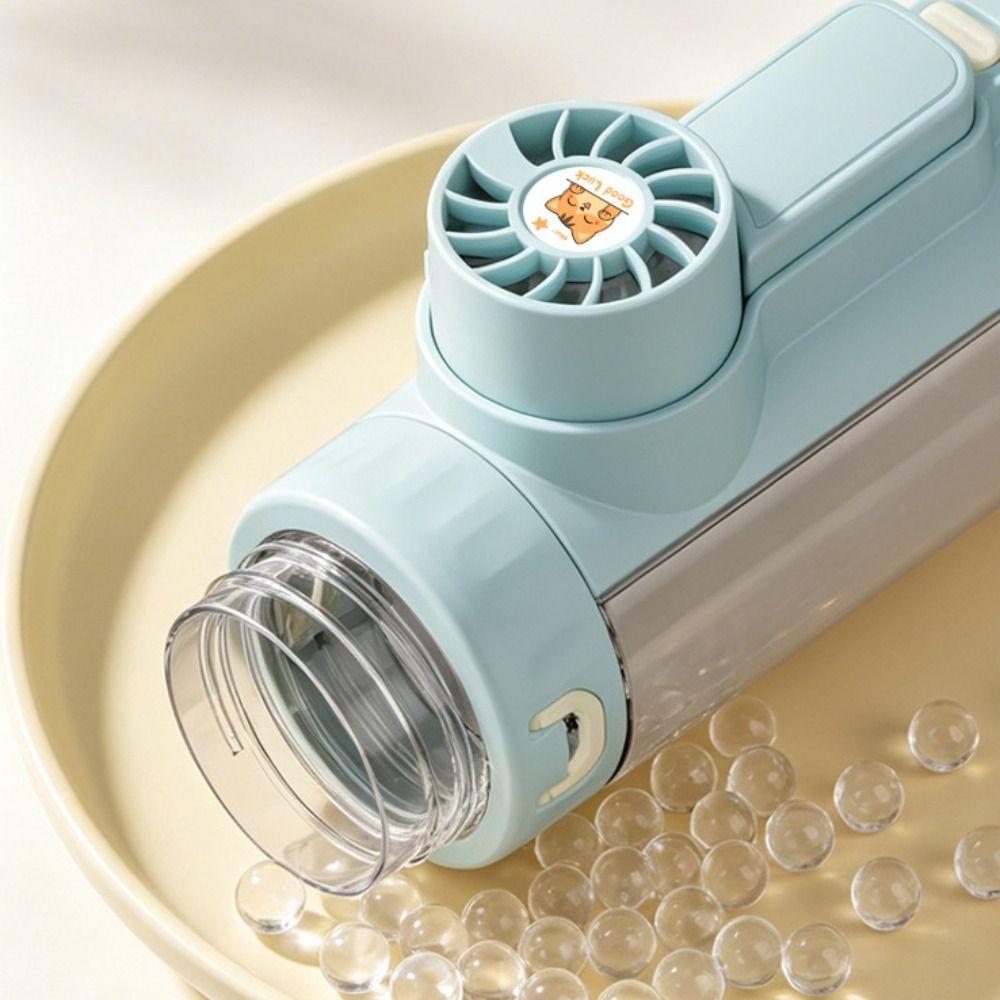 610 ML Hydration Spray Fan Cup Detachable Fan Sports Drinking Bottle Students