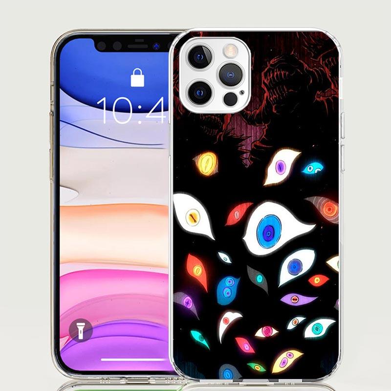 Scary Face Eyes Phone Case for Apple iPhone 17 Air 16 15 Plus 14 + 13 Mini 12 11 Pro Max 7 8 SE 16Max Soft Shell Cover Coque 17