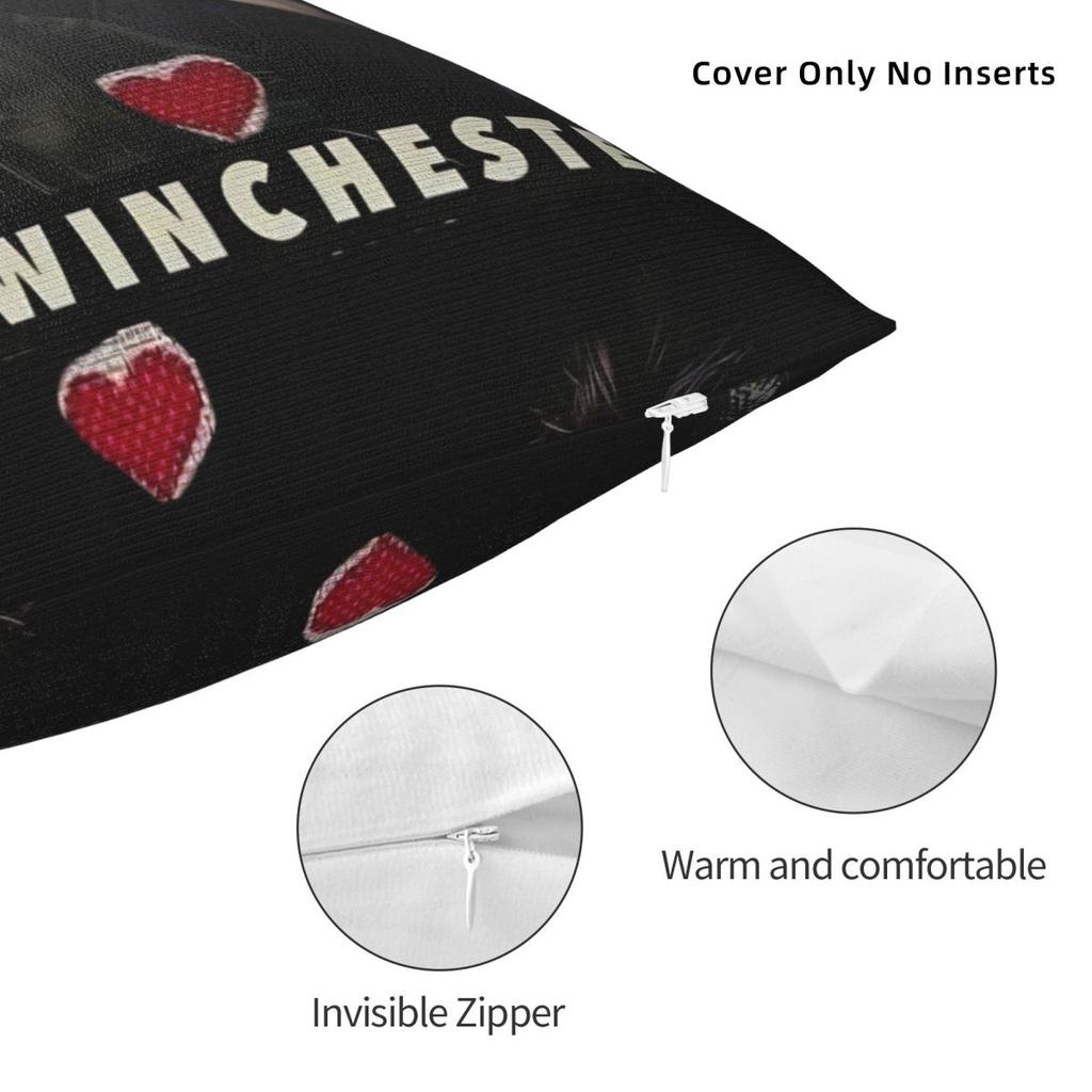 Dean Winchester Supernatural Television Pillow Cover Cushion Cover Pillow Case Fashion Pillowcases For Sofa Bedroom Home Decor