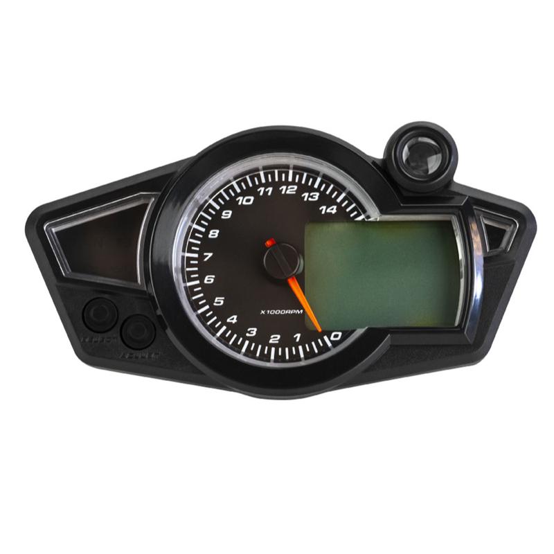 Universal LCD Digital Motorcycle Odometer Speedometer Meter Instrument Adjustable MAX 199KM/H 14000 RPM For 2,4 Cylinder