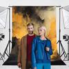 2D Printing Black & Gold Smoke Backdrop for Professional Studio Shooting